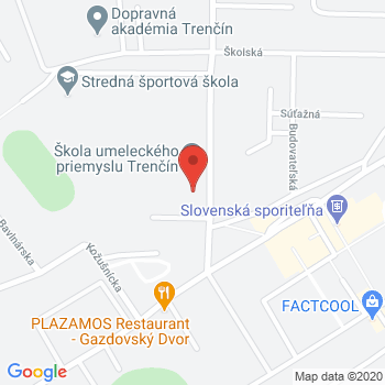 Google map: Staničná 352/8, 911 05 Trenčín-Zlatovce